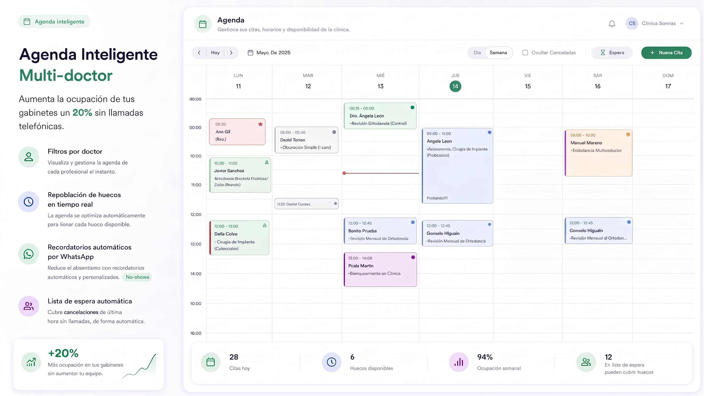 Agenda multi-doctor